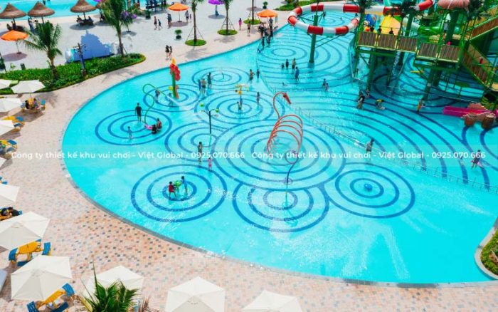 Các trò chơi nước tại công viên nước Grand Park Quận 9