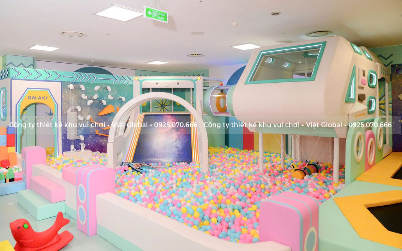 Mẫu thiết kế khu vui chơi liên hoàn trong nhà chủ đề Galaxy