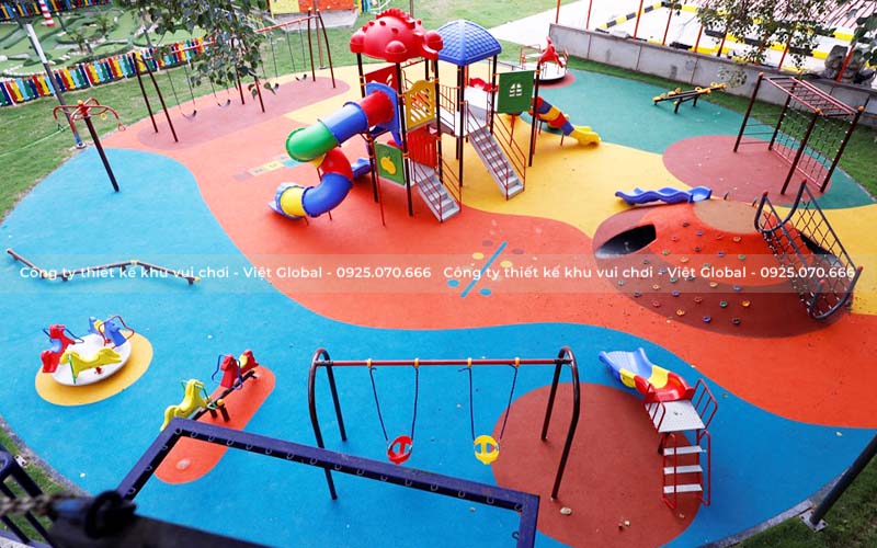 Mẫu thiết khu vui chơi ngoài trời đa năng