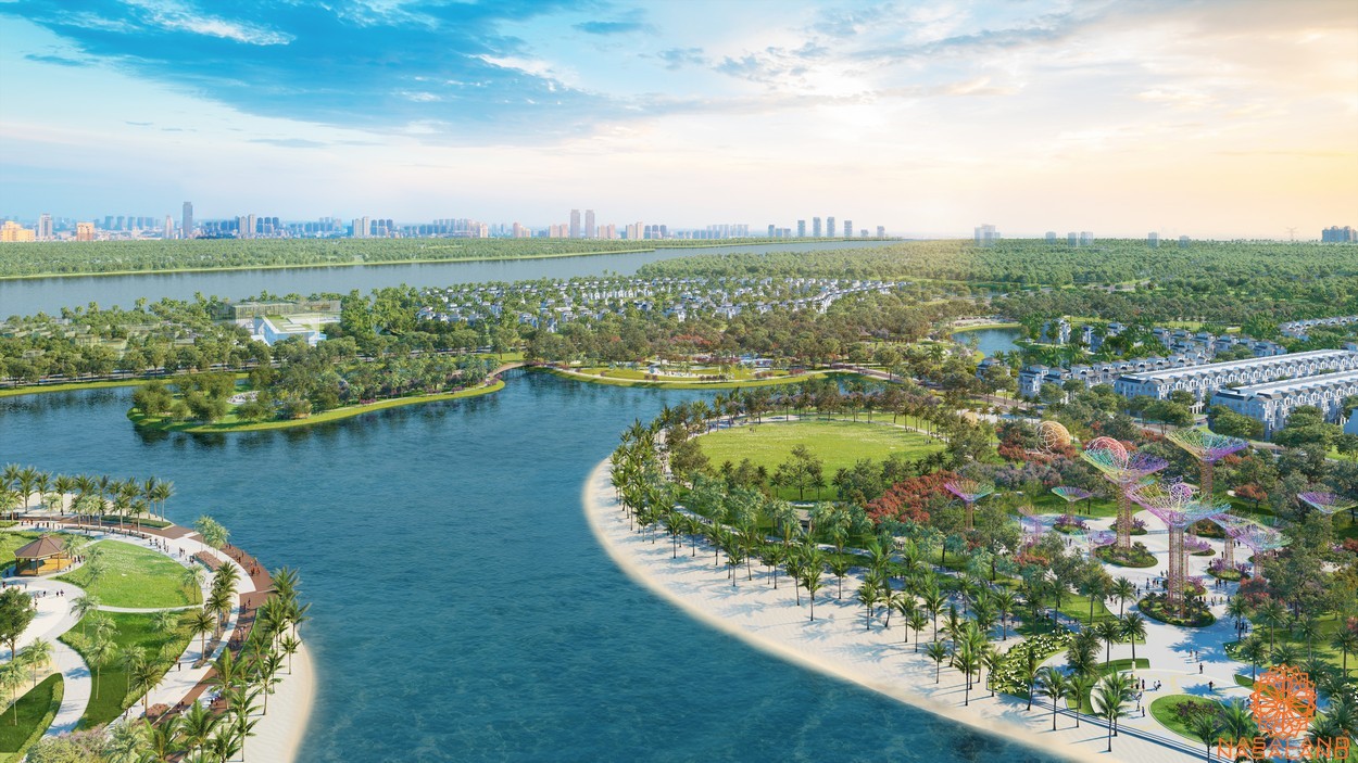 Check in Vinhomes Grand Park quận 9 biển nhân tạo như ở Hawaii - Phối cảnh tổng thể nội khu