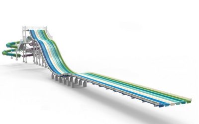 Trượt 6 làn kết hợp xoắn ốc kép MS07 - Công viên nước Việt Global