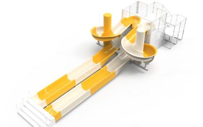 Trượt hình kiếm hai màu KS08 - Công viên nước Việt Global