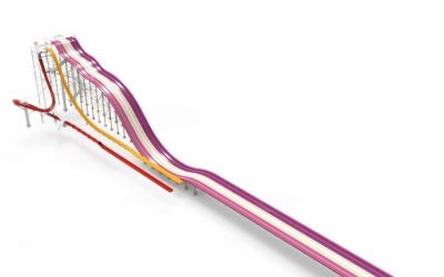 Trượt kết hợp 6 làn tốc độ cao kết hợp vòng lặp MS04 - Công viên nước Việt Global