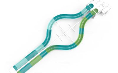 Trượt rồng đôi dành cho trẻ em KS09 - Công viên nước Việt Global